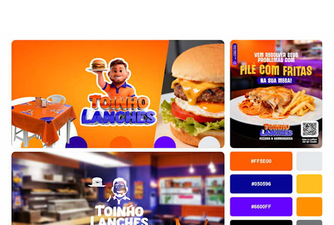 create a logo design with a 3d mascot